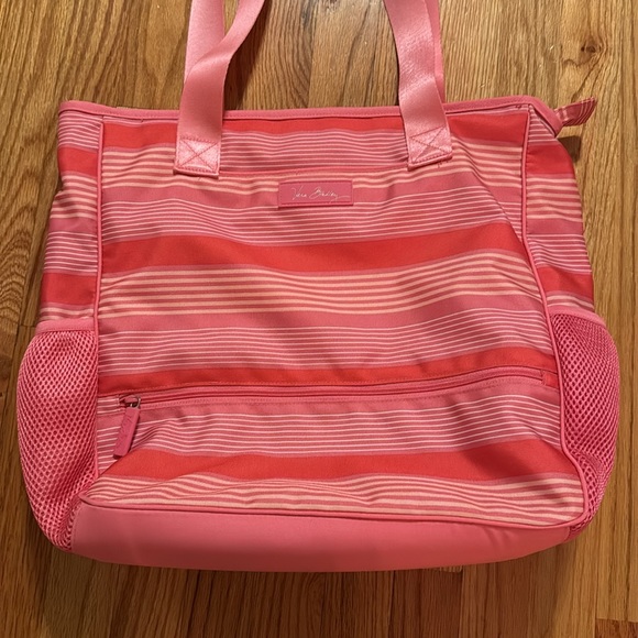 Vera Bradley Pink Striped Tote - Picture 2 of 14